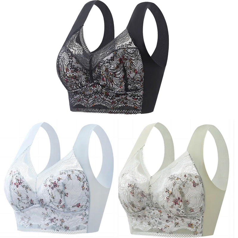 【Pachet de 3】【40kg-100kg】Sutien mare din mătase de gheață – confortabil, respirabil și reglabil_4032392