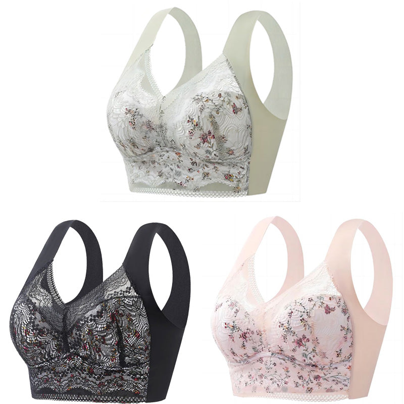 【Pachet de 3】【40kg-100kg】Sutien mare din mătase de gheață – confortabil, respirabil și reglabil_4032392