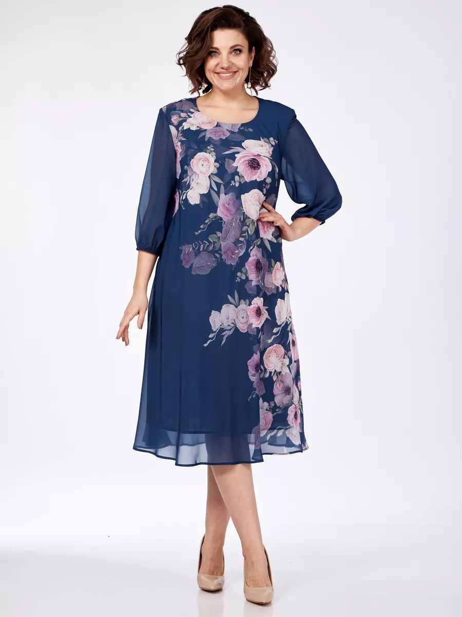 Reducere flash--55%OFF【S-5XL】 Rochie elegantă cu imprimare florală de primăvară_4034143